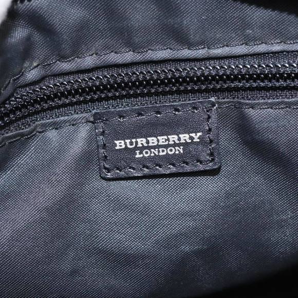 BURBERRY Shoulder Bag Nylon Black Silver Auth 100414 - Picture 16 of 16